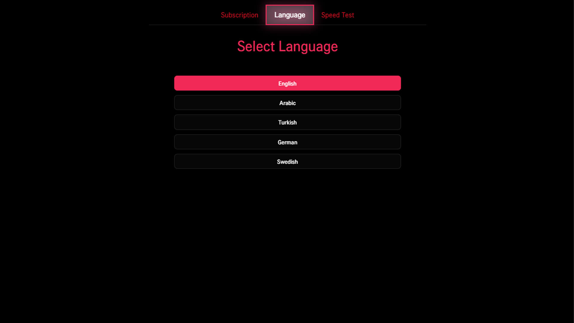 webos language